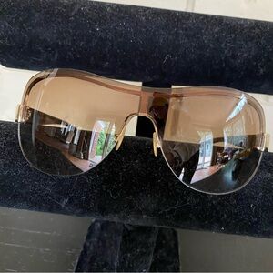 Marc by Marc Jacobs Aviator Womens Sunglasses Gold Tone Frame MMJ 028/S 0J5G02